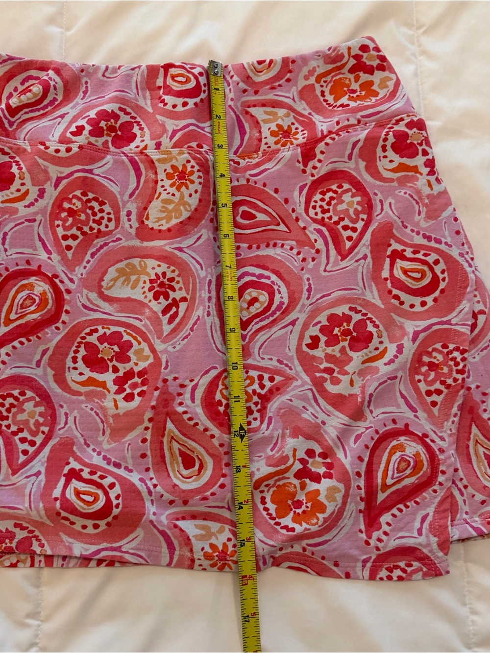 IBKUL Pink Red Orange Paisley Print Golf Skort ⛳️ - Picture 8 of 8